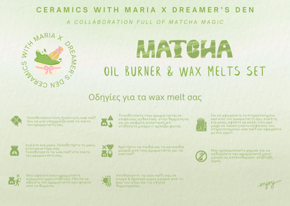 Matcha Set Oil burner & wax melts