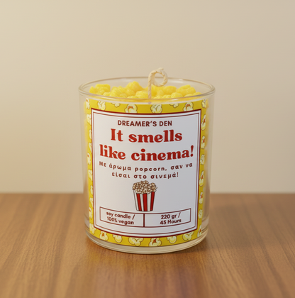 It smells like cinema! 220gr
