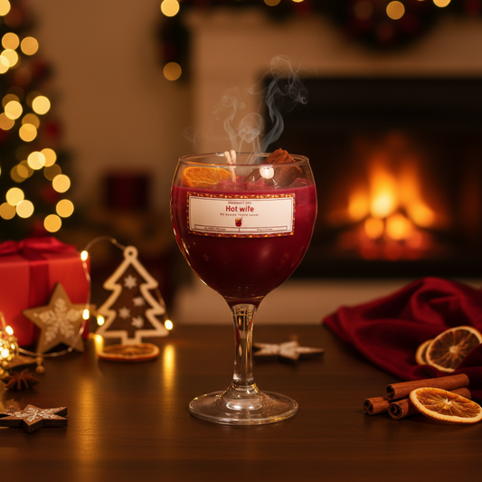 Hot wife Christmas background