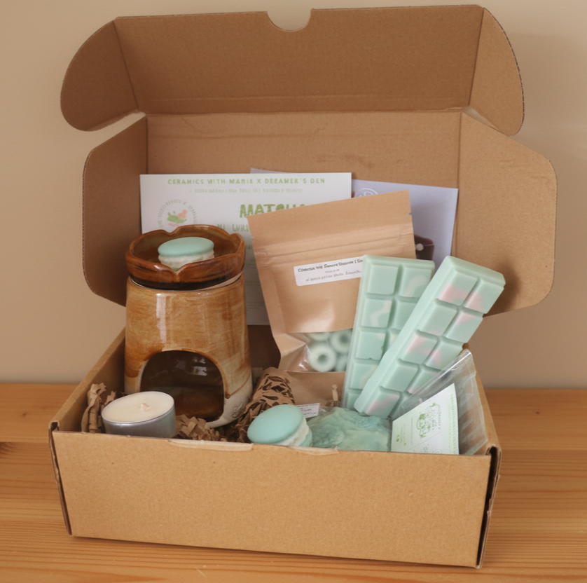 Matcha Set Oil burner & wax melts