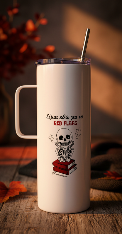 Red flags tumbler